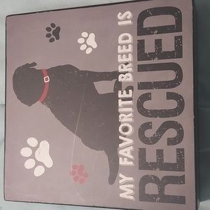 My favorite breed is rescued block